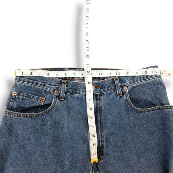 Levi’s 560 Comfort-Fit Taper Jean W34 L32 Dark Stonewash Loose Baggy Y2K Vintage - Picture 8 of 10